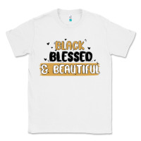 White black blessed & beautiful Classic Tee - MaliasSmallBusiness