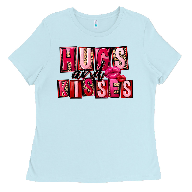 Hugs And Kisses Ladies Tee by FaDigitalArtStudio | Teevron