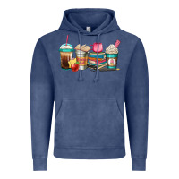 Vintage Denim teacher fuel coffee cups Vintage Hoodie - Jasminsmagicworld