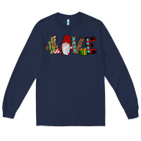 Navy love gnome Long Sleeve Tee - JahusDesignShop