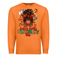Carrot santas favorite pharmacy tech afro messy bun Premium Sweatshirt - texasbilliewilder