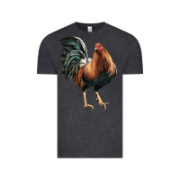 Vintage Black American Game Rooster Vintage Tee - LillyAllenDesigns