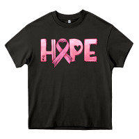 Asphalt hope and pink ribbon Heavy Core Tee - HRA Design Shop