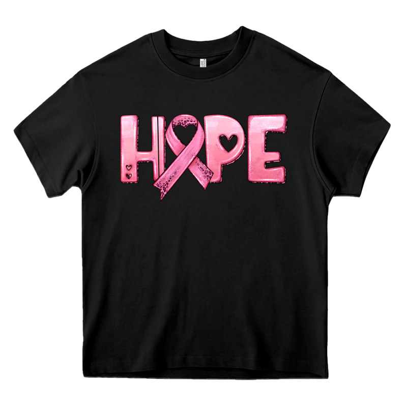 Hope And Pink Ribbon Heavy Core Tee by HRA Design Shop | Teevron