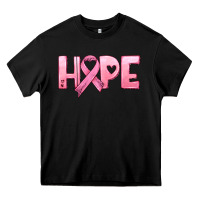 Black hope and pink ribbon Heavy Core Tee - HRA Design Shop