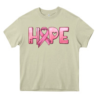 Mossy hope and pink ribbon Heavy Core Tee - HRA Design Shop