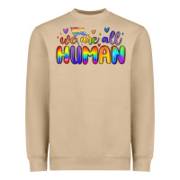 Mushroom we are all human Heavyweight Sweatshirt - MaliasSmallBusiness