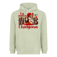 Matcha La mama mos Chingona Heavyweight Hoodie - NancyCooperArtShop
