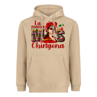 Mushroom La mama mos Chingona Heavyweight Hoodie - NancyCooperArtShop