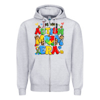 Heather Grey in my autism mom era Zipper Hoodie - Artiststas