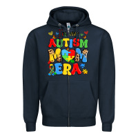 Navy in my autism mom era Zipper Hoodie - Artiststas
