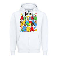 White in my autism mom era Zipper Hoodie - Artiststas