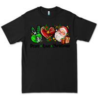Black peace love  christmas Premium Tee - AdoDesignShop