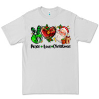 Dove Grey peace love  christmas Premium Tee - AdoDesignShop