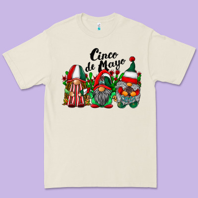 Cinco De Mayo Mexican Flag Gnomes Premium Tee Designed By Racoondesign