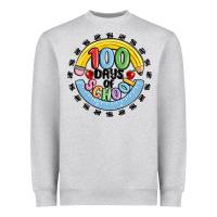 Heather Grey 100 days of school Heavyweight Sweatshirt - MaliasSmallBusiness