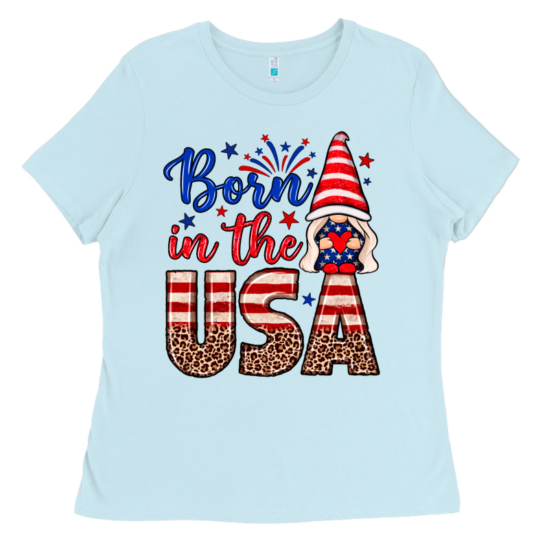 Born In The Usa Gnome Ladies Tee by Neo Western | Teevron