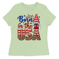 Matcha Born in the USA gnome Ladies Tee - Neo Western