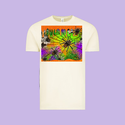 Spiders Halloween Tumbler Vintage Tee Designed By Jasminsmagicworld