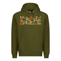 Army Green boho plant Premium Hoodie - TumblerDesignByShophia