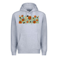 Heather Grey boho plant Premium Hoodie - TumblerDesignByShophia