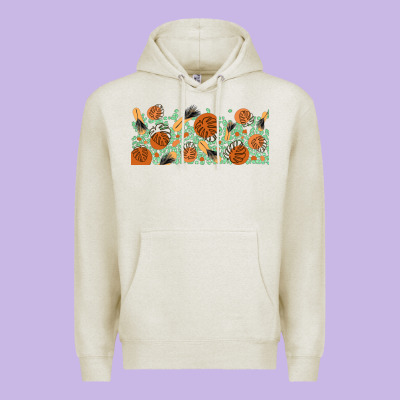 Boho Plant Premium Hoodie Designed By Tumblerdesignbyshophia