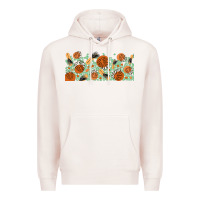Pale Pink boho plant Premium Hoodie - TumblerDesignByShophia