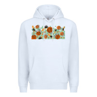 White boho plant Premium Hoodie - TumblerDesignByShophia