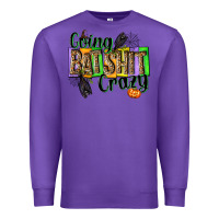 Purple Going bat shit crazy Premium Sweatshirt - NancyCooperArtShop