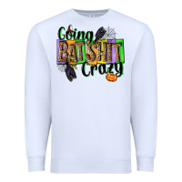White Going bat shit crazy Premium Sweatshirt - NancyCooperArtShop