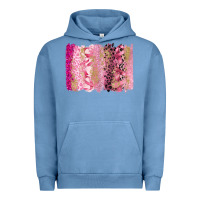 Pigment Pebble Blue cancer brushstroke Urban Hoodie - FaDigitalArtStudio