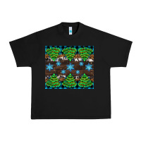 Black Christmas tree with snow Urban Heavy Tee - AdoDesignShop