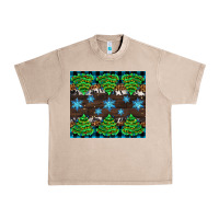Christmas Tree With Snow Urban Heavy Tee | Teevron
