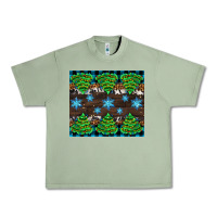 Oil Green Christmas tree with snow Urban Heavy Tee - AdoDesignShop