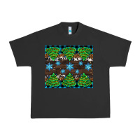 Pigment Black Christmas tree with snow Urban Heavy Tee - AdoDesignShop
