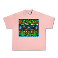 Salmon Christmas tree with snow Urban Heavy Tee - AdoDesignShop