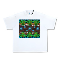 White Christmas tree with snow Urban Heavy Tee - AdoDesignShop