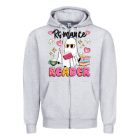 Heather Grey romance reader Zipper Hoodie - Artiststas