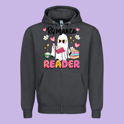Romance Reader Zipper Hoodie Designed By Artiststas