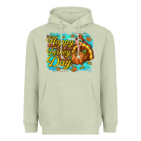 Matcha Happy Turkey Day Heavyweight Hoodie - texasbilliewilder