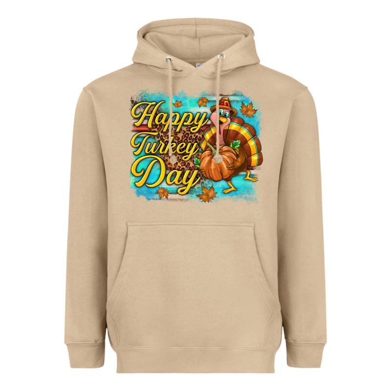 Happy Turkey Day Heavyweight Hoodie by texasbilliewilder | Teevron