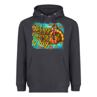 Smoke Happy Turkey Day Heavyweight Hoodie - texasbilliewilder