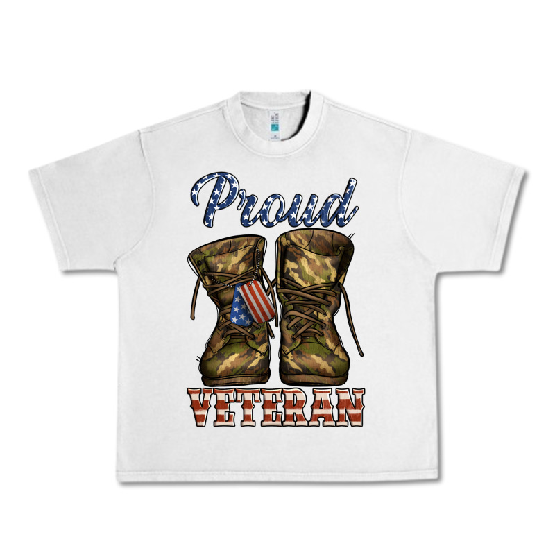 Proud Veteran Camo Shoes Urban Heavy Tee by Jasminsmagicworld | Teevron