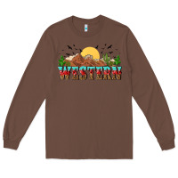 Chestnut western Long Sleeve Tee - NancyCooperArtShop