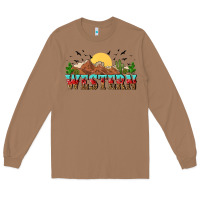 Toasted Coconut western Long Sleeve Tee - NancyCooperArtShop