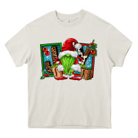 Cream joy green gnomes Heavy Core Tee - FaDigitalArtStudio