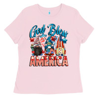 God Blessed America Gnomes 4th Of July Ladies Tee | Teevron