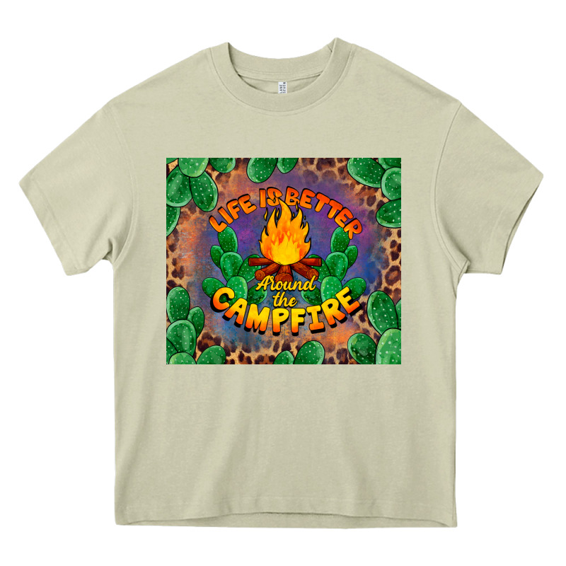Life Is Better Around The Campfire Heavy Core Tee by BarkalooDesign | Teevron