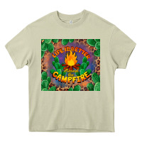 Mossy life is better around the campfire Heavy Core Tee - BarkalooDesign