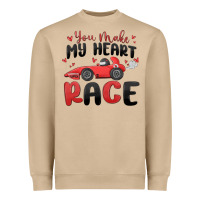 Mushroom you make my heart race valentine's day Heavyweight Sweatshirt - MaliasSmallBusiness